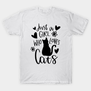 Just a girl who loves cat T-Shirt